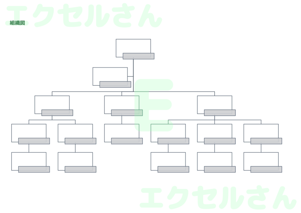 組織図:Excel無料A4テン