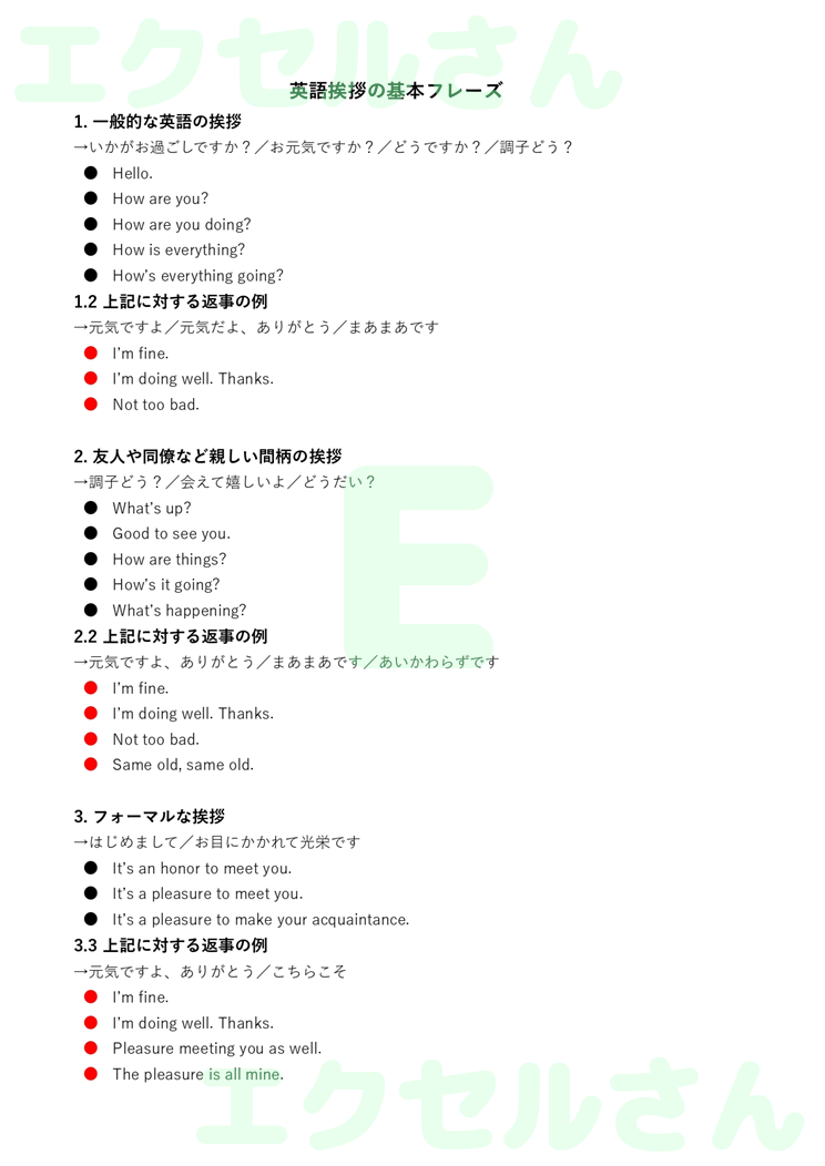 基礎的な英語早見表：Excel無料A4テンプレートをダウンロード！文字入力するだけ♪-01330